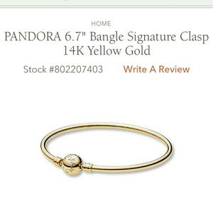 ISO Pandora 14k gold bangle